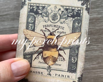 Junk Journal Kit, Busy, Bee, Beekeeper's, Pocket Sized, Bee Journal, Ephemera, Printable, Vintage, Mini Book, My Porch Prints, Digital