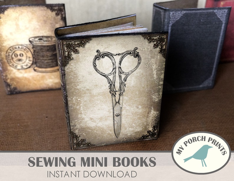 Sewing Mini Books Sewing Journal Mini Album Necklace Etsy Australia