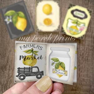 Mini Books, Lemons, Junk Journal, Yellow, Fruit, Lemon Journal, Summer ...