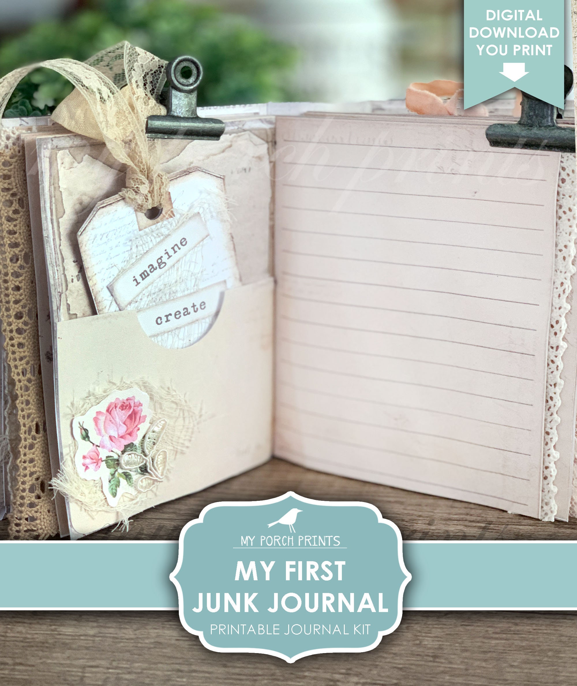 My First Junk Journal Beginner's Junk Journal Kit Etsy