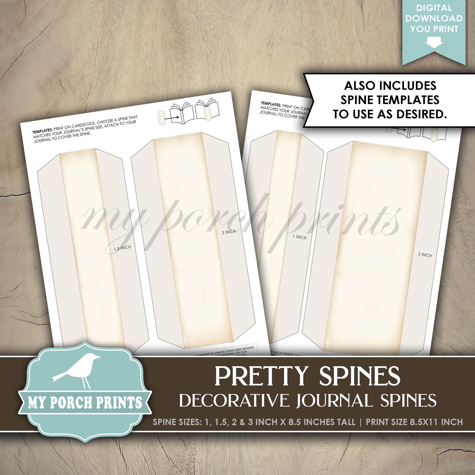 ジャンクジャーナルにぴったりの可愛い背表紙、ブック、背表紙、表紙