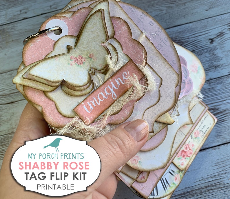 Shabby Chic Valentines Journal Kit SVG File