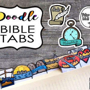 Griffonnage, onglets de la Bible, onglets de journalisation de la Bible, onglets de la Bible pour les enfants, paniers de Noël, imprimables, autocollant, fantaisiste, journalisation de la Bible, amusement