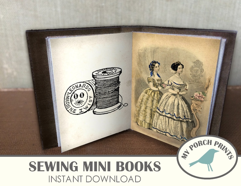 Sewing Mini Books Sewing Journal Mini Album Necklace Etsy Australia