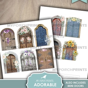 Adorable Doors, Junk Journal, Door, Open, Gift, Card, Cover, Wood ...