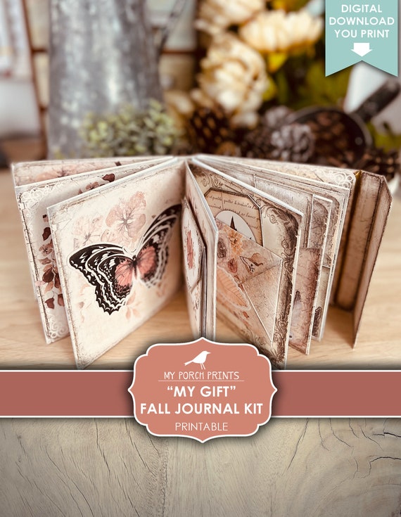 October Kit - 'Falling for You' Digital Junk Journal Kit