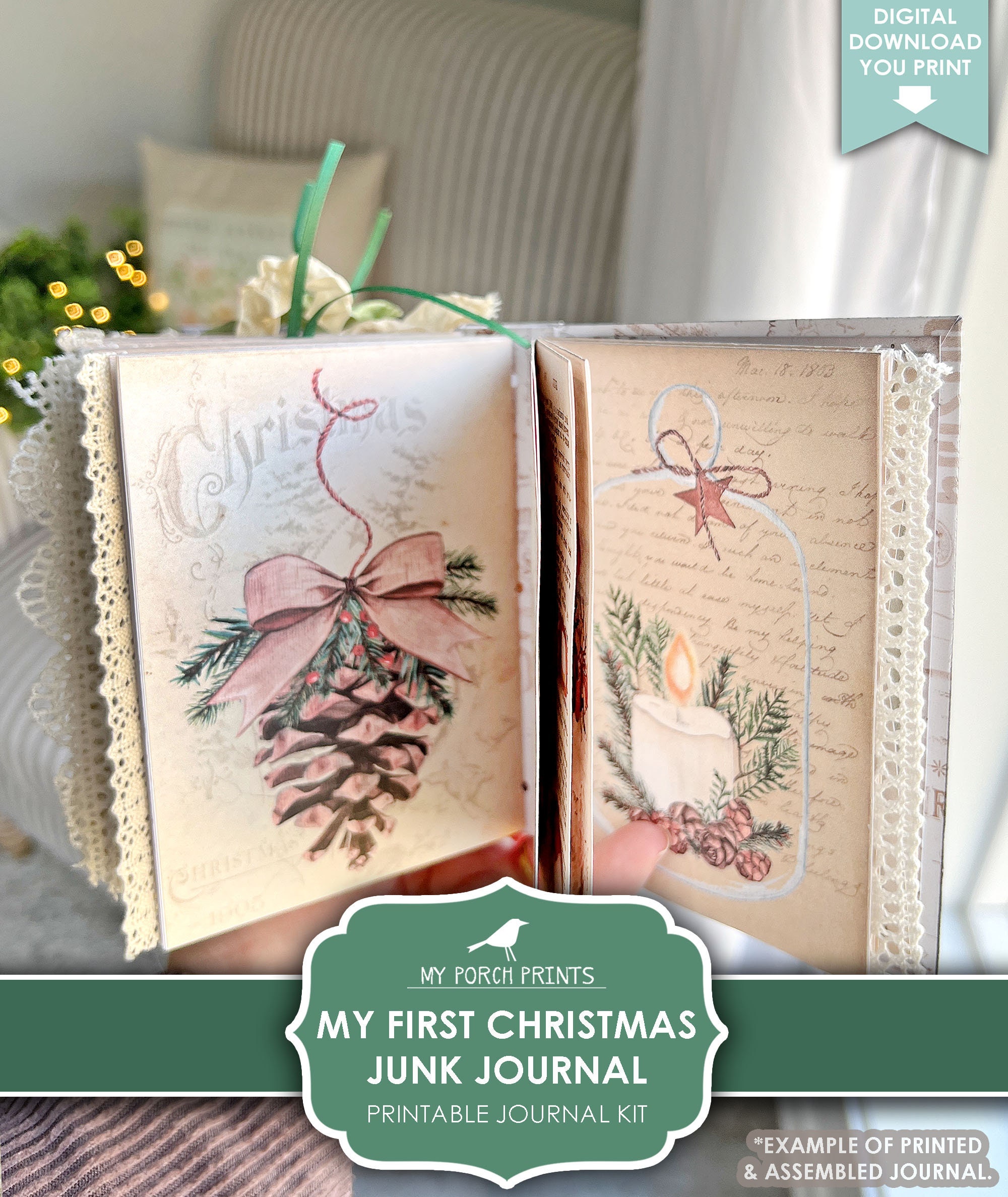 Christmas, Junk Journal, Kit, My First, Beginner, December, Tradition ...