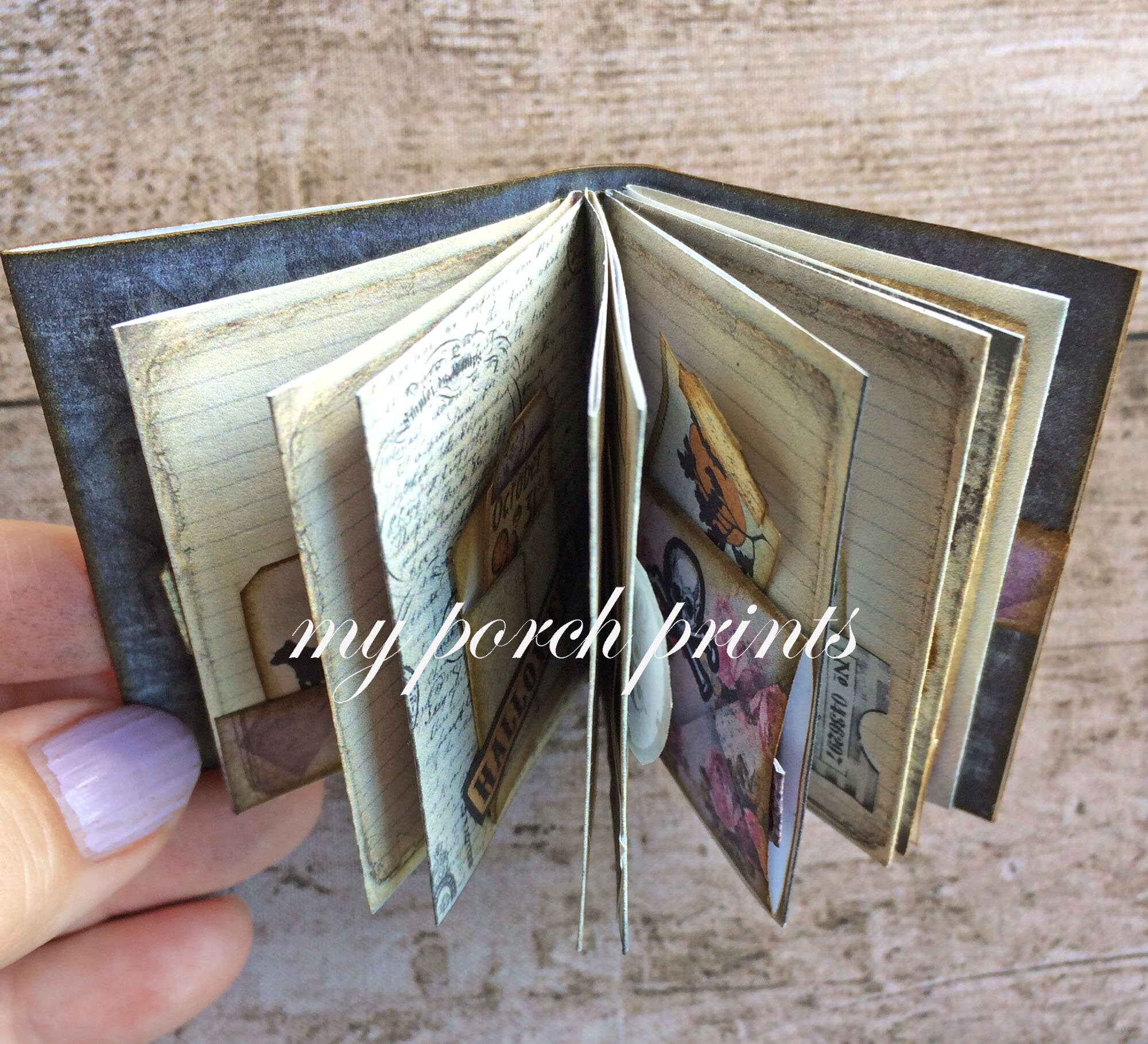 ★ジャンクジャーナル  junk journal ハロウィン★ 雑記帳 ★ ジャンクジャーナルI Halloween（Boo! Book, a Junk Journal）
