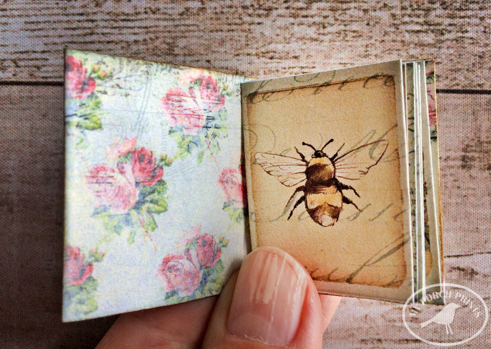 Bee Mini Books Beekeeper Bees Mini Album Ephemera - Etsy
