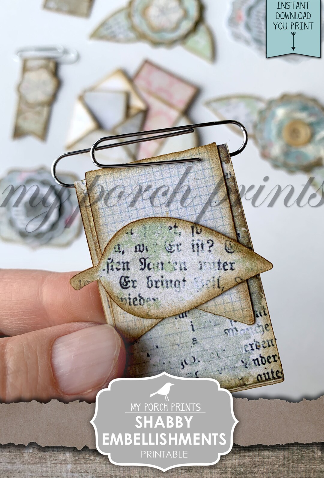 Simple embellishment & ephemera ideas for junk journals 