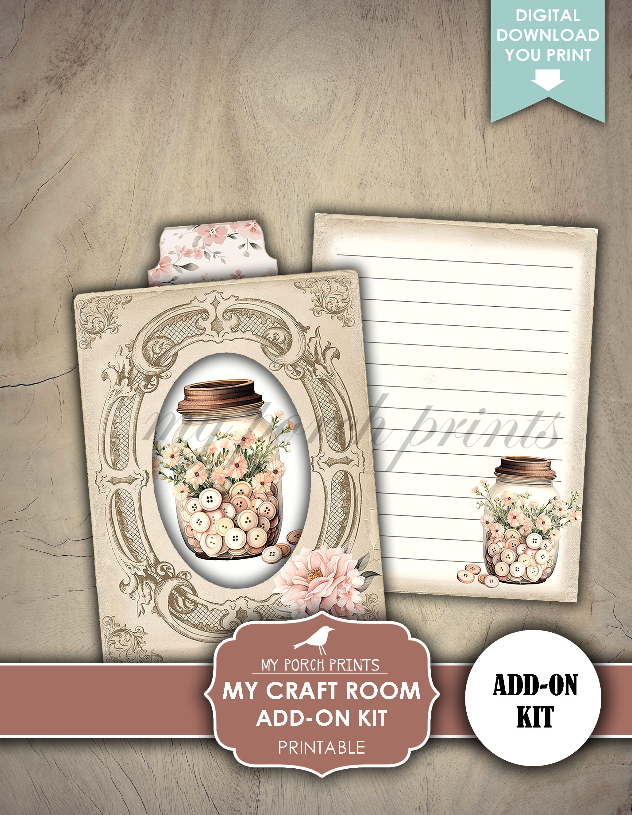 My Craft Room ADD ON Kit, Junk Journal, Home, Office, Supplies ...