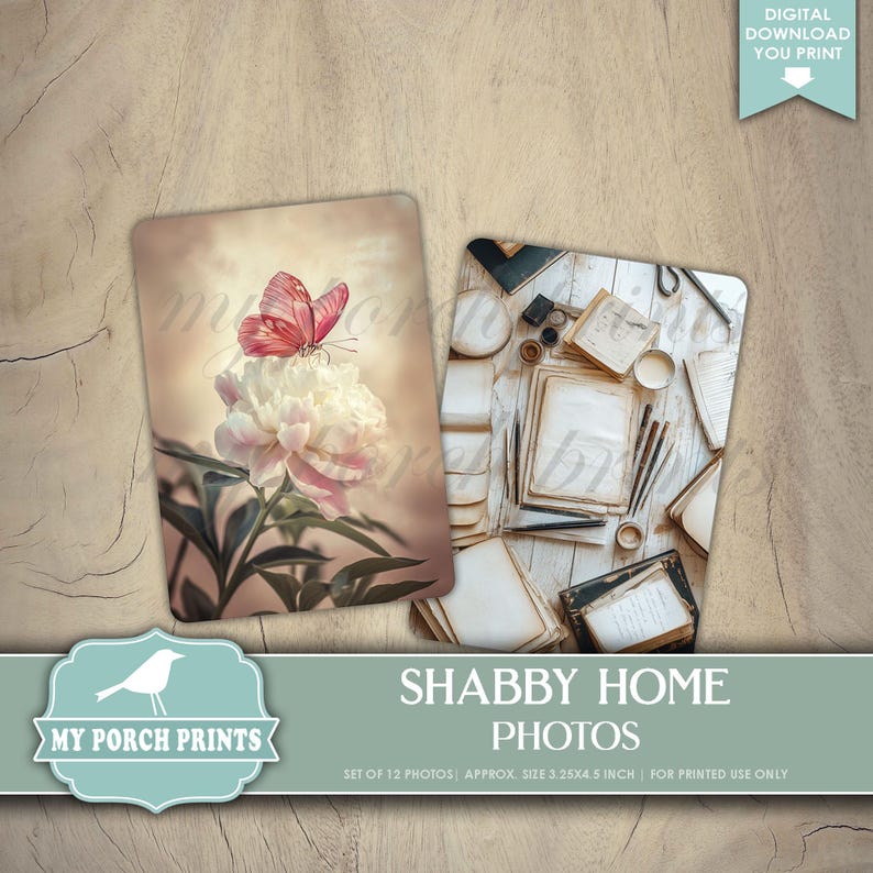 Shabby Home Photos Junk Journal, Photograph, Scrapbooking, Cottage ...