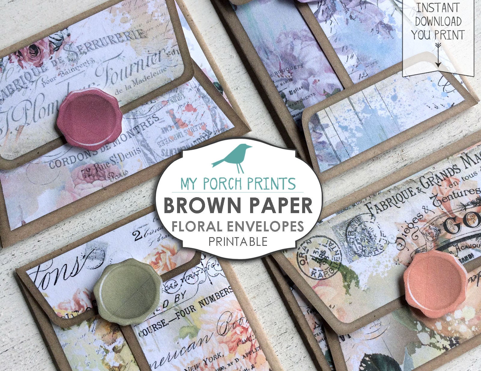 Brown Paper, Mini Envelopes, File, Folder, Pocket Letter Brown Paper, Mini Envelopes, File, Folder, Pocket Letter