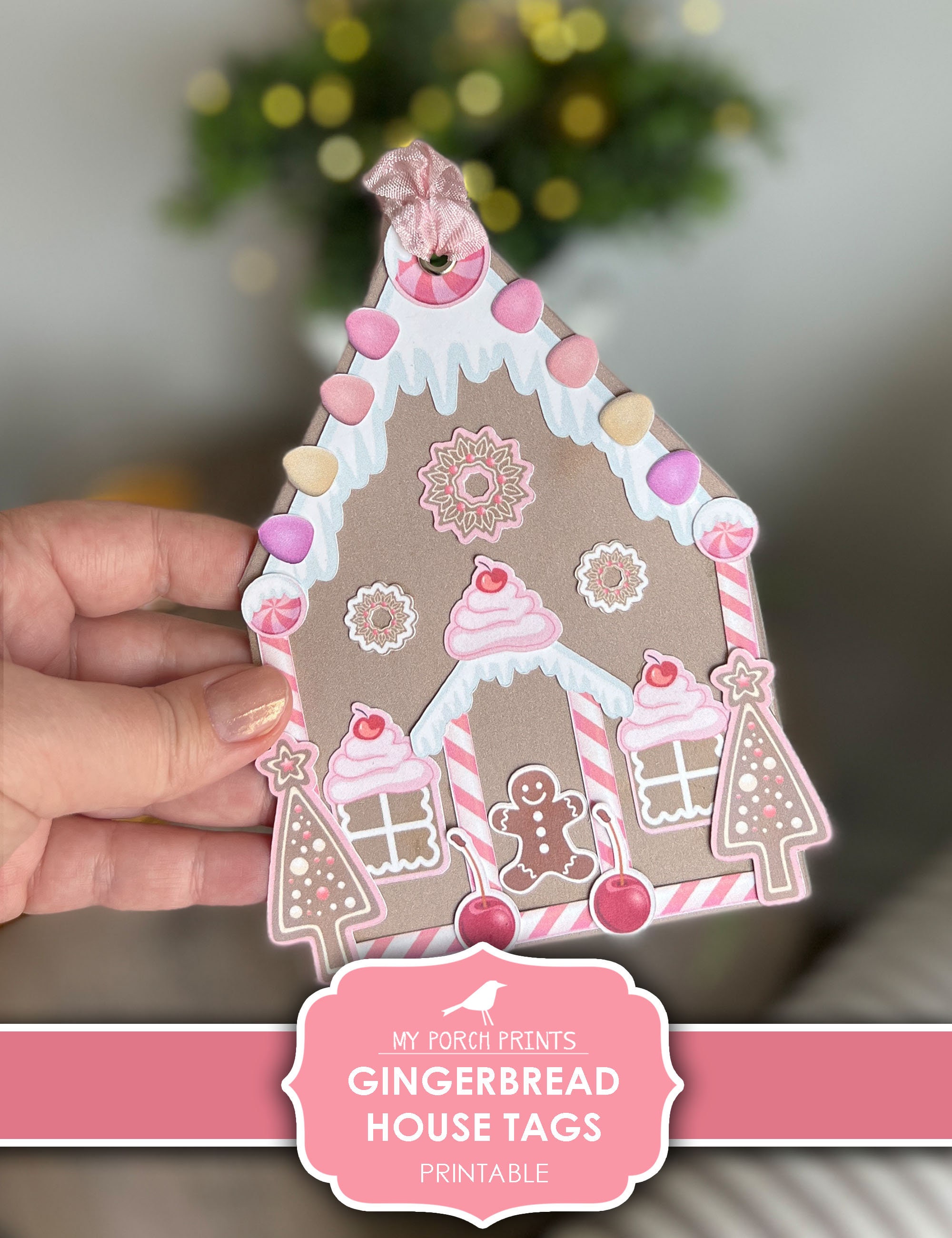 Cricut Print and Cut Christmas Tags - Crafting in the Rain