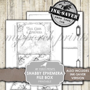Ephemera, Box, Shabby Chic, Junk Journal, Pastel, Storage, My Porch ...