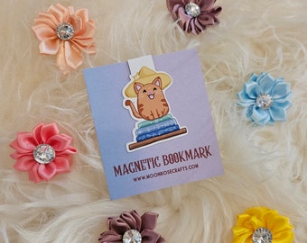 Magnetic bookmark Cat books