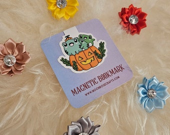 Magnetische boekenlegger Halloween-kikkers