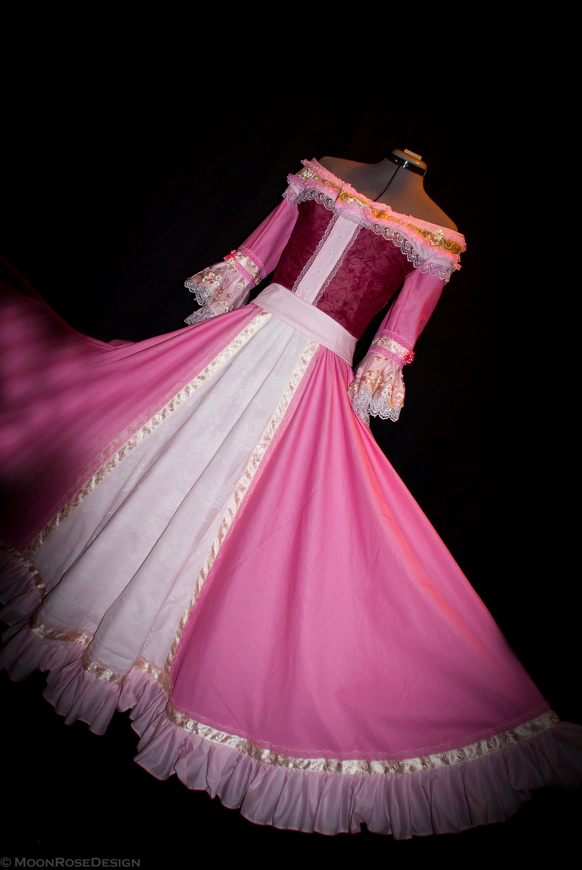 belle pink dress costume