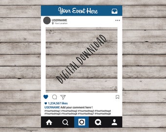 Photo Booth Frame, Photo Prop Frame, Instagram Frame, Instagram Prop, Instagram Frame Prop, Instagram Photo Prop, Social Media Frame