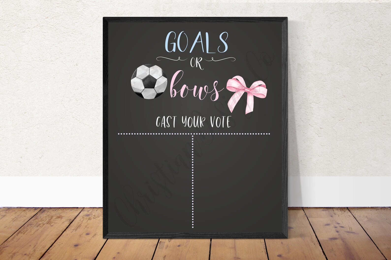 Soccer Gender Reveal Soccer Ball Gender Reveal Goals or Etsy