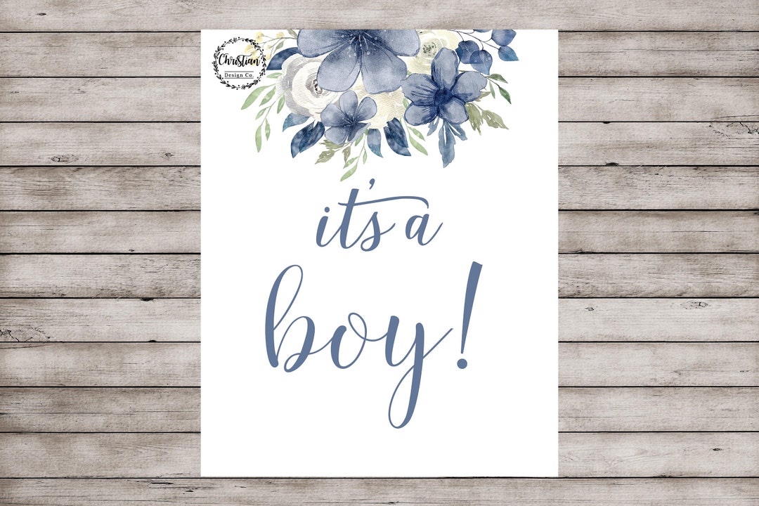 Its A Boy Sign, Its A Boy Printable, Its A Boy Decor, Gender Reveal Party, Gender Reveal Ideas