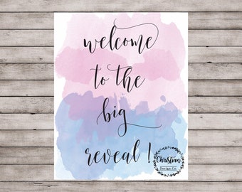 Gender Reveal Sign, Gender Reveal Signs, Gender Reveal Ideas, Gender Reveal Poster, Gender Sign, Welcome Gender, Gender Reveal Decor