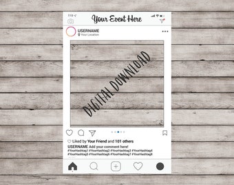 Social Media Frame, Social Media Props, Instagram Frame, Instagram Frame Prop, Instagram Prop, Photo Booth Frame, Instagram Photo Prop