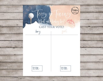 Tees or Tiaras, Golf Gender Reveal, Gender Reveal Golf Balls, Golf Ball Gender Reveal, Golf Gender Reveal Decorations, Gender Reveal Ideas