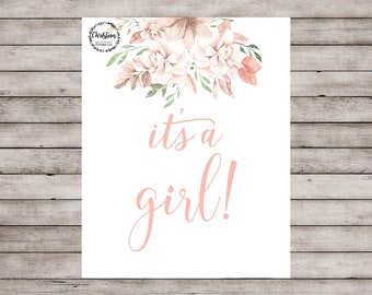 Its a Girl Printable - Etsy