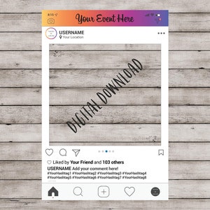 Social Media Frame, Social Media Props, Instagram Frame, Instagram Frame Prop, Instagram Prop, Photo Booth Frame, Instagram Photo Prop