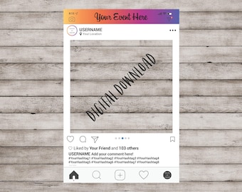 Social Media Frame, Social Media Props, Instagram Frame, Instagram Frame Prop, Instagram Prop, Photo Booth Frame, Instagram Photo Prop