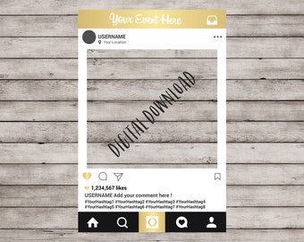 Instagram Frame Prop, Instagram Frame, Instagram Prop, Photo Booth Frame, Instagram Photo Prop, Instagram Cutout, Social Media Frame