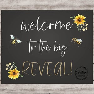 Bee Gender Reveal, Bee Gender Reveal Sign, What Will Baby Bee, What Will It Bee, Bee Babyshower, Gender Reveal Decor, Gender Reveal-bord