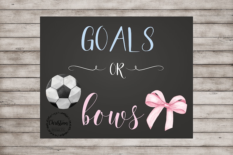 Soccer Gender Reveal Gender Reveal Decorations Soccer Etsy Ireland