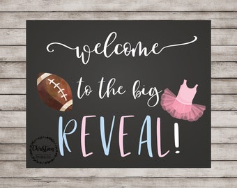 Gender Reveal Decorations, Touchdowns Or Tutus, Touchdown Or Tutu, Touchdowns Tutus, Gender Reveal Decor, Gender Reveal Sign, Reveal Party