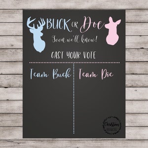 Gender Reveal Ideen, Buck oder Doe, Buck und Doe, Buck oder Doe Shower, Gender Reveal Decor, Gender Reveal Vote, Gender Reveal Signs, Sex Reveal