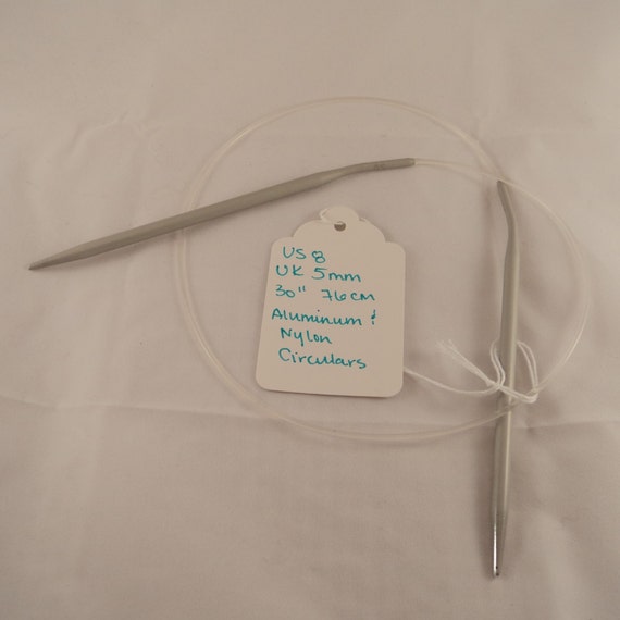 Aluminum And Nylon Circular Knitting Needle Size Us8 30 Uk 5 Mm 76 Cm Aluminum And Nylon Circular Knitting Needle Size Us8 30 Uk 5 Mm 76 Cm