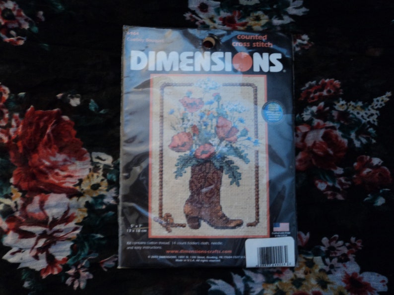 Dimensions Counted Cross Stitch Cowboy Bouquet