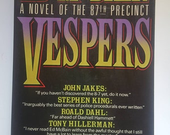 Vespers, A Novel of the 87th Precinct par Ed McBain, 1990 Advance Reading Copy PB