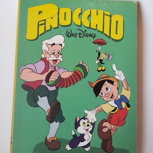 Pinocchio Walt Disney, FRENCH VERSION, 1983, Board Book