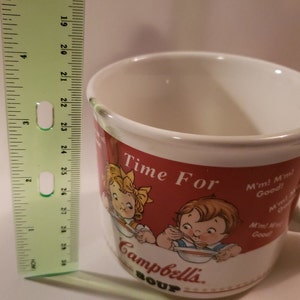 Campbells Soup Cup Mug Campbell&#39;s Kids Time For Soup, Houston Harvest 1998, Set of 2