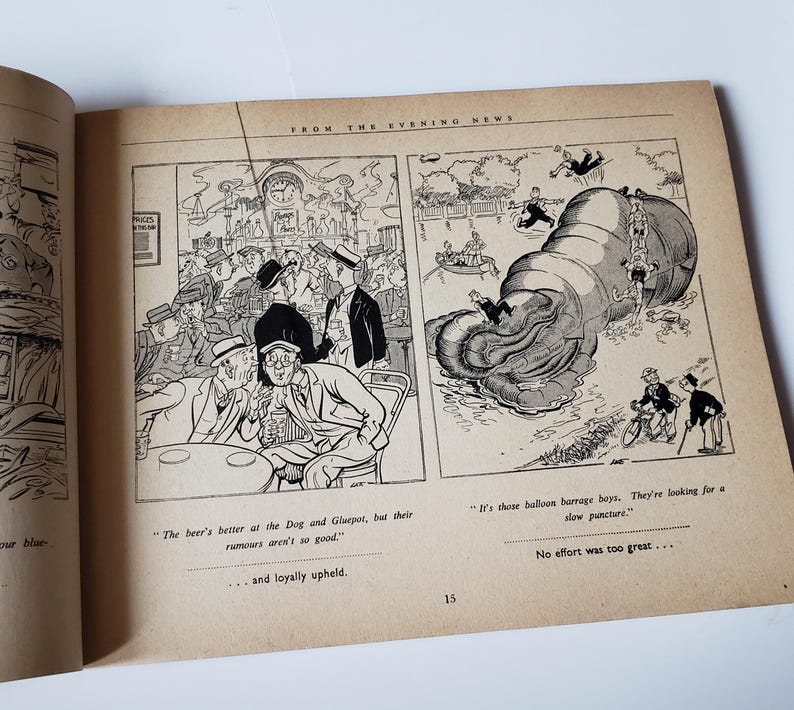 Cartoon R. Lee London Laughs Cartoons by Lee From the Evening News 1934-1951 - Etsy