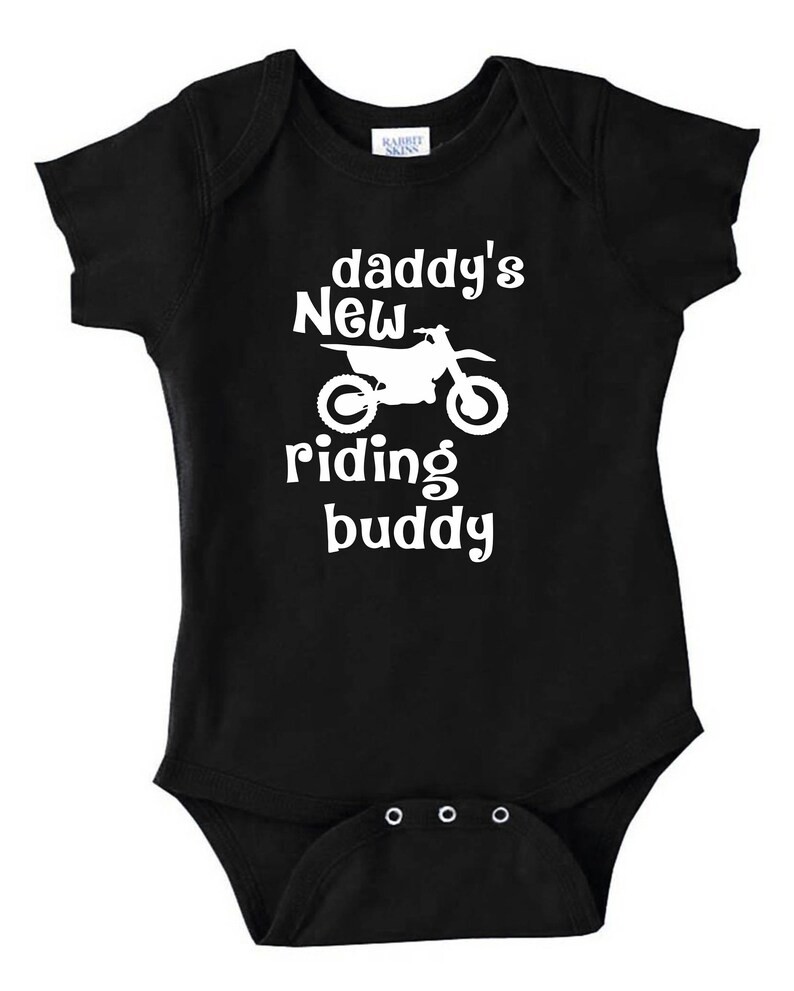 Daddy's New Riding Buddy Baby ONESIES ® 1 Piece Shirt Tee Etsy