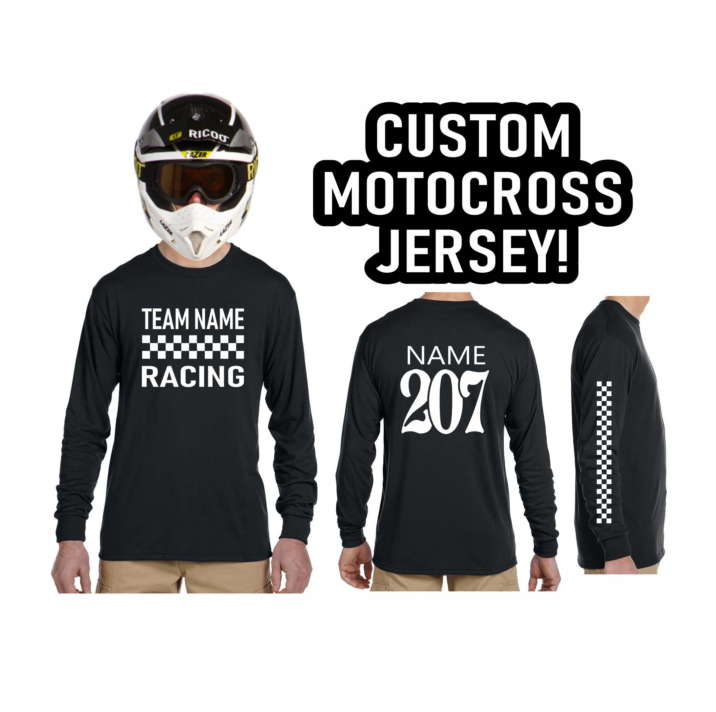 retro motocross jersey