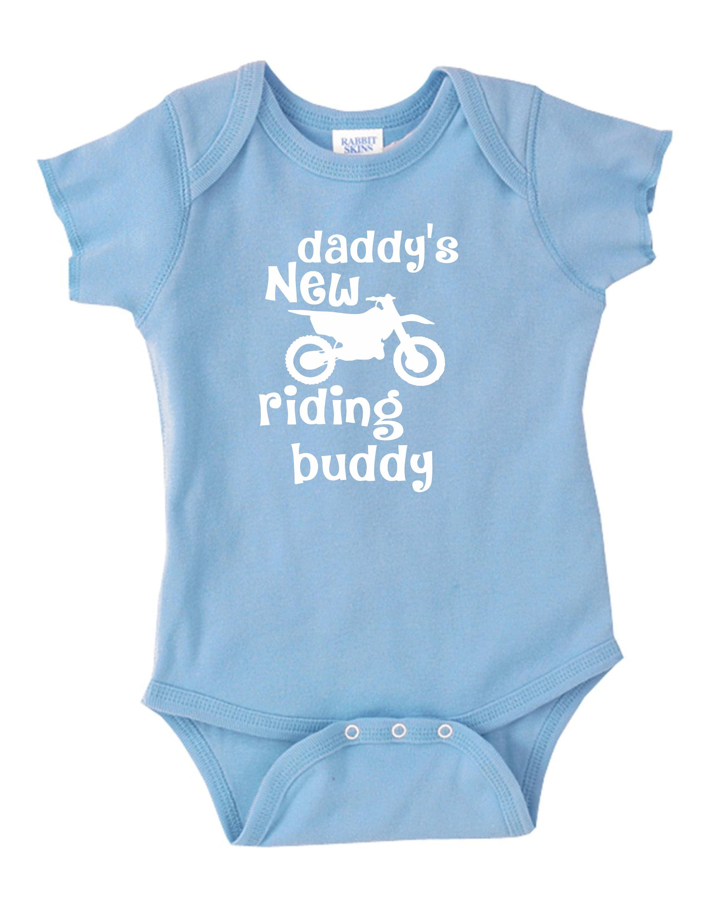 Daddy's New riding buddy Baby ONESIES ® 1 Piece Shirt Tee Etsy