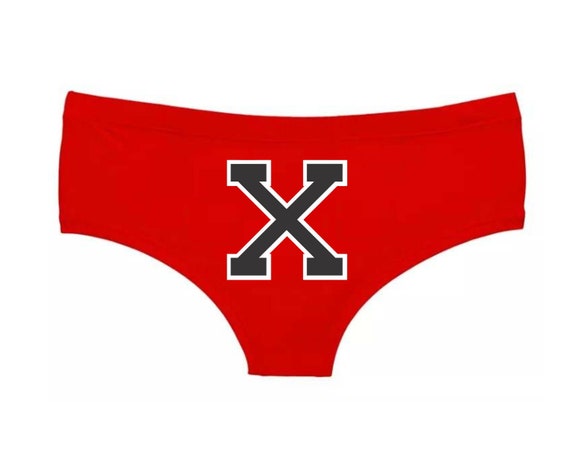 RED X BOYSHORTS Bottoms Bikini Boy Short Panty Underwear Panties Undies Booty Christina Bottoms Cute Halloween Costume Cosplay "X" Dirty