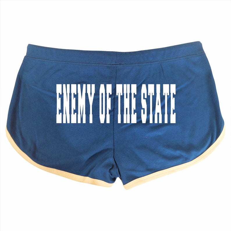 ENEMY Of The STATE Booty Shorts Boy Red Black Blue
