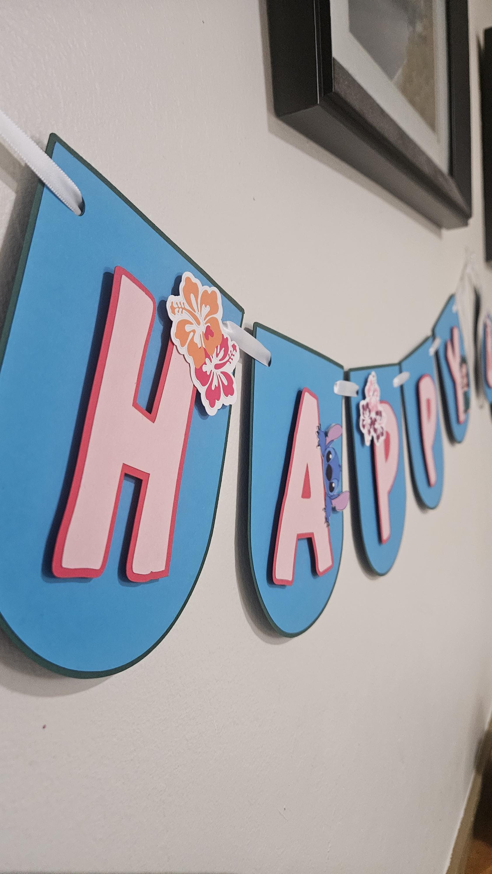 Lilo and Stitch inspired Custom Birthday Banner Sign
