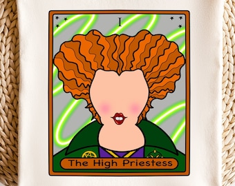 Winifred png-cute fall design-high priestress-trendy halloween design-cute witch design-sistas-png for sublimation-tarot card design-sander