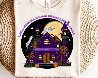 retro haunted house png-halloween sublimation design-haunted house design-trendy halloween-ghost png-spooky halloween png-cute fall design